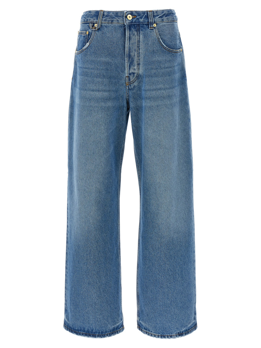 Jacquemus Blue Le De-nmes Large Jeans In Blue
