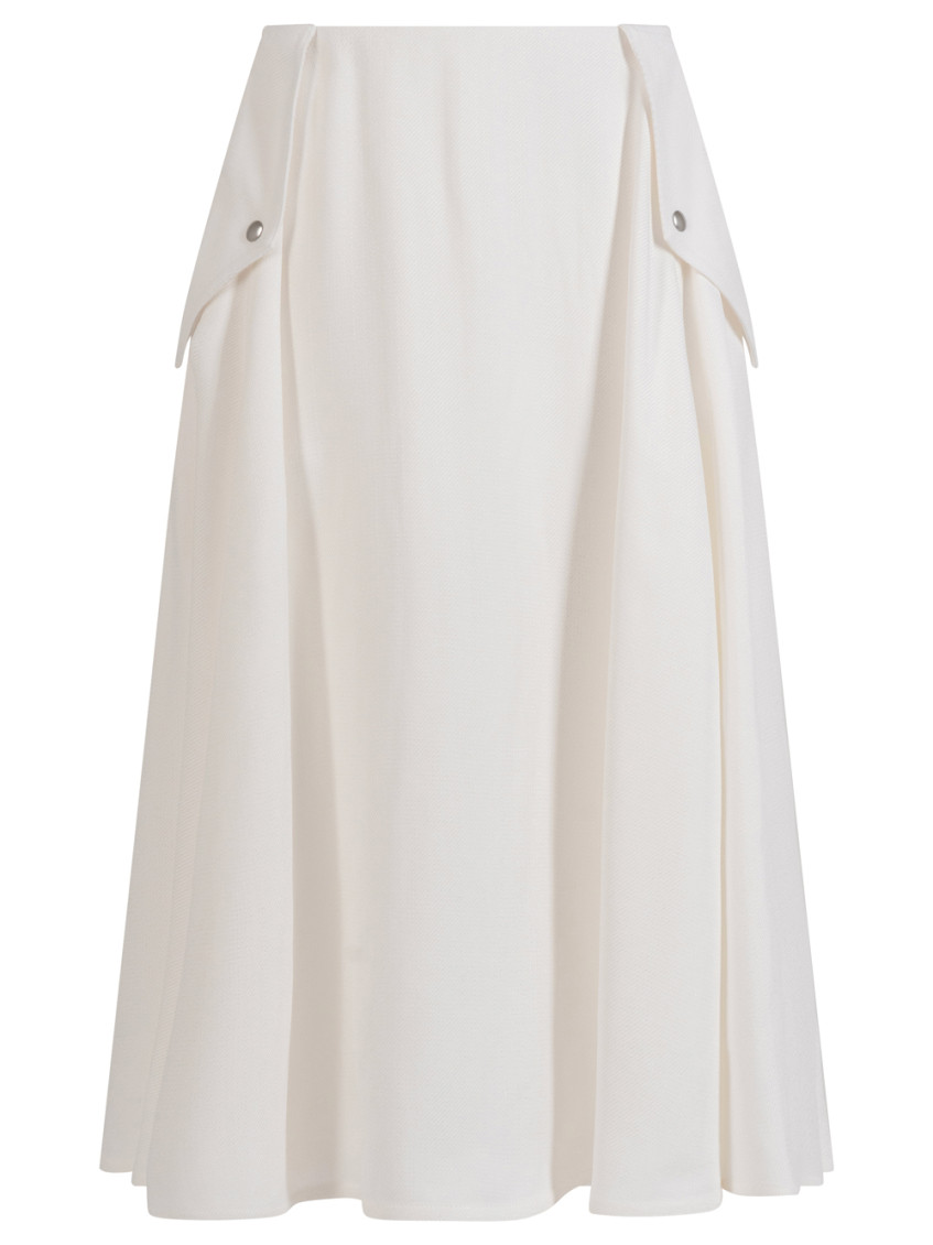 Bottega Veneta Viscose Melange Fluid Skirt Clothing