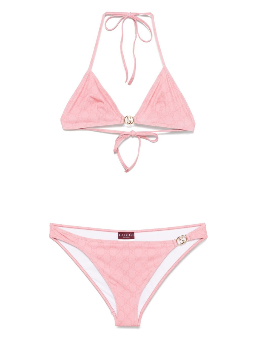 Gucci Women Gg Triangle Bikini Set