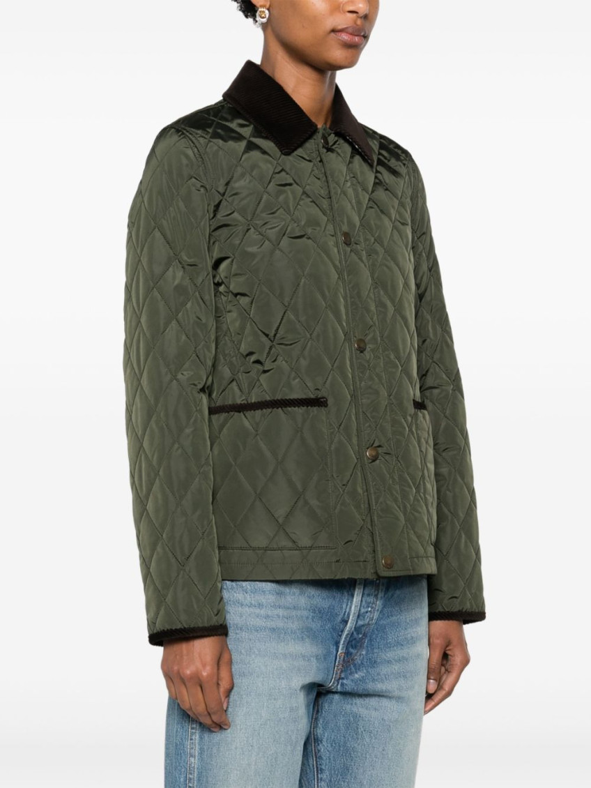 Burberry Green Quilted Jacket for Women Online USA at