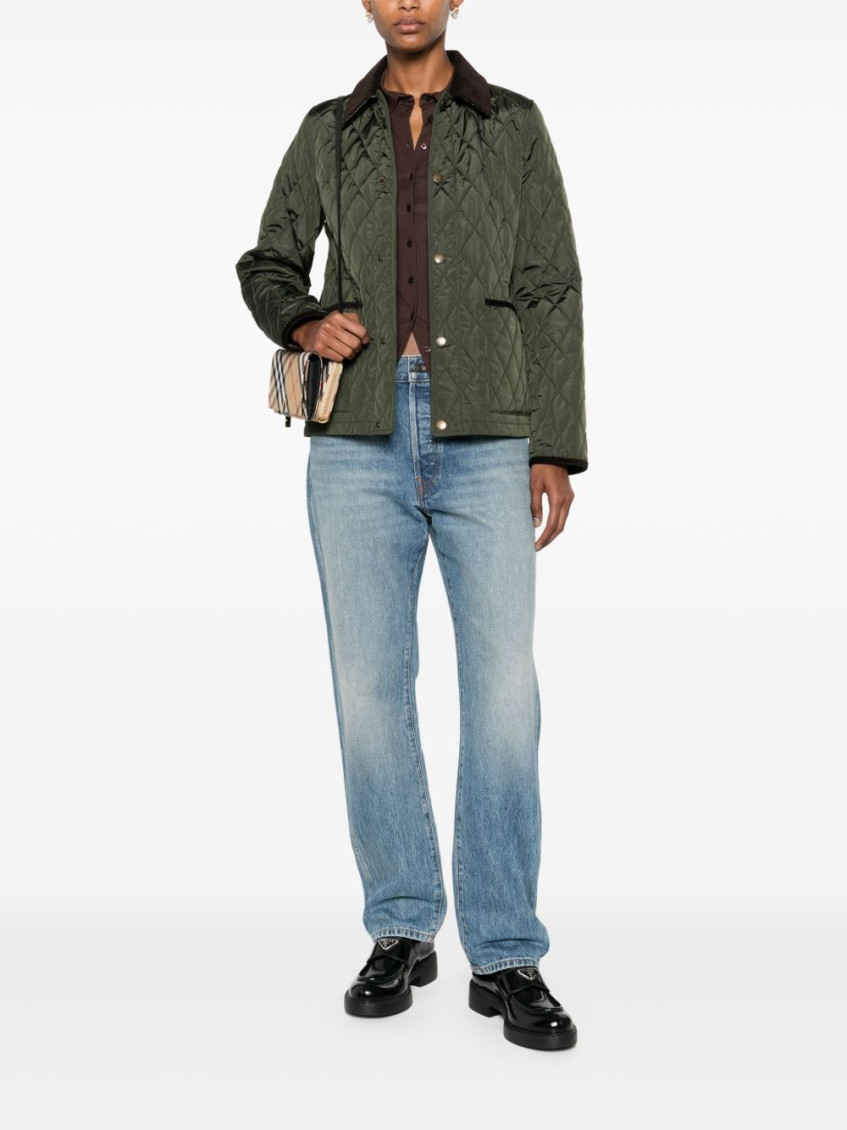 Burberry Green Quilted Jacket for Women Online USA at