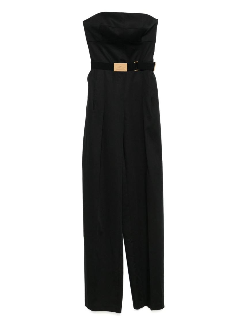 Elisabetta Franchi Long Jumpsuit Lace-up Back