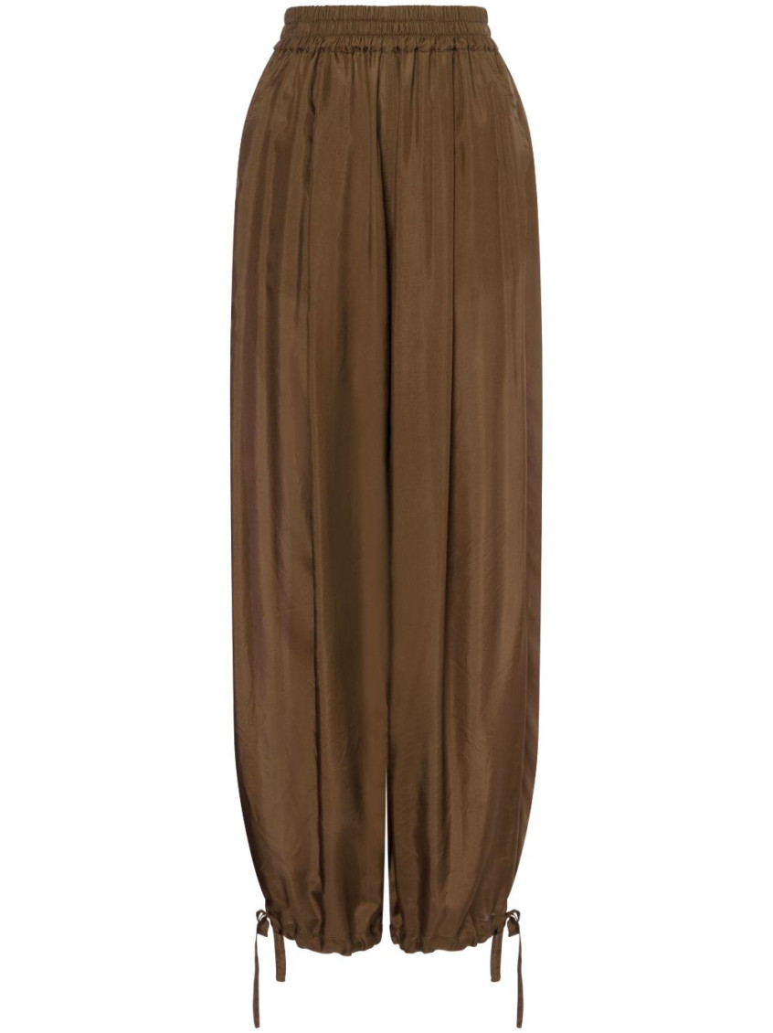 Shop Philosophy Brown Tapered Trousers
