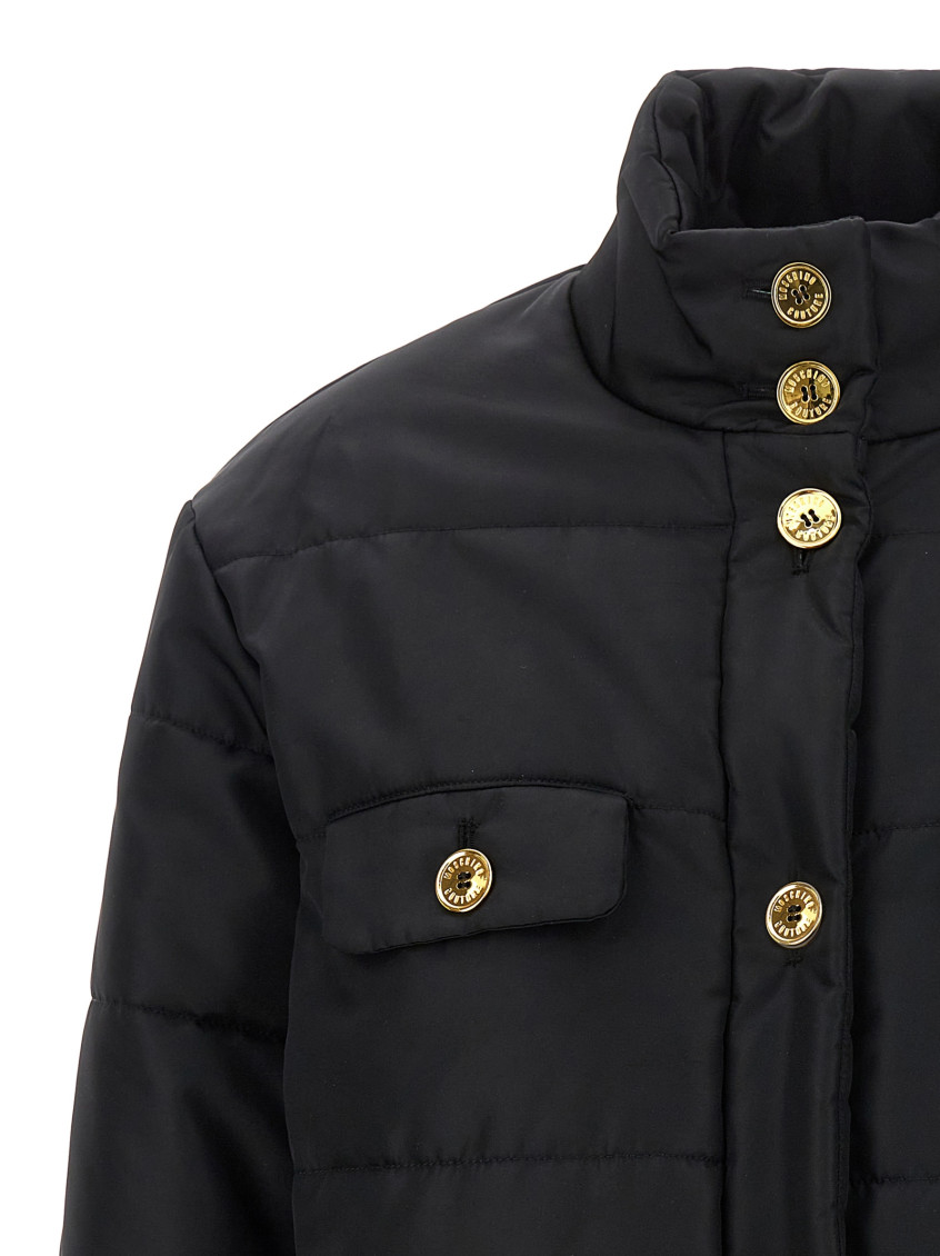 Moschino Black Logo button jacket for Women Online USA at