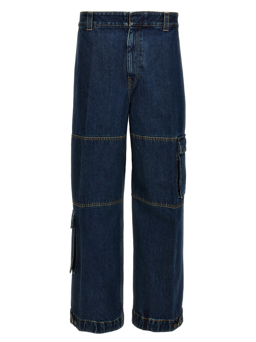 Gucci Blue Cargo Jeans for Men Online USA at Darveys.com