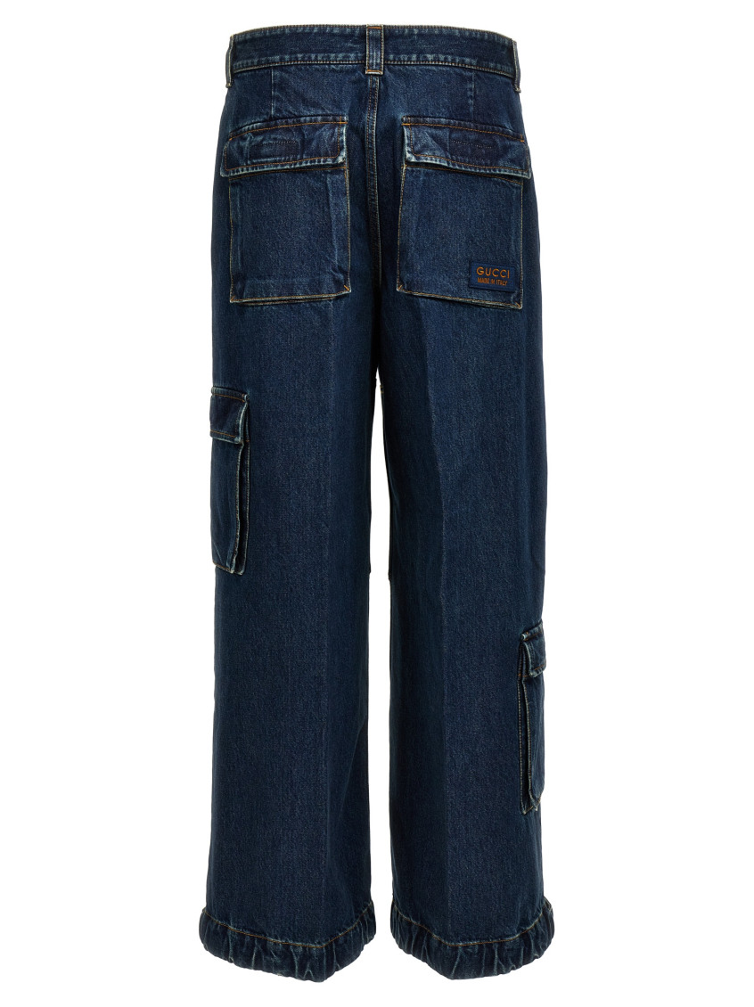 Gucci Blue Cargo Jeans for Men Online India at Darveys.com