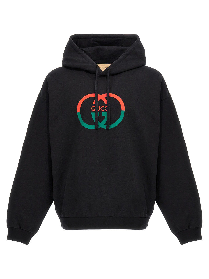 【関税込み】gucci Gucci Incrocio GG' print hoodie Gucci The North Face Gucci Black Graphic Print Hoodie