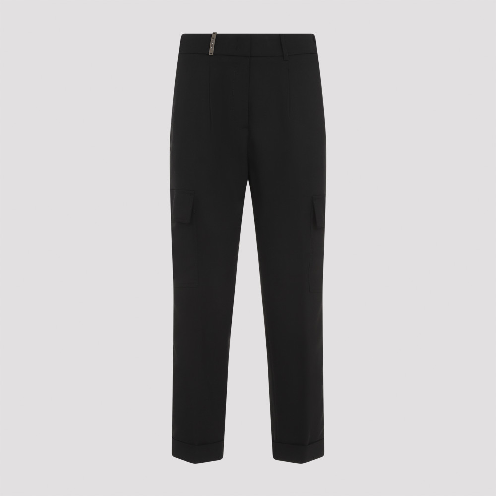 Peserico Cargo Pants Women In Black