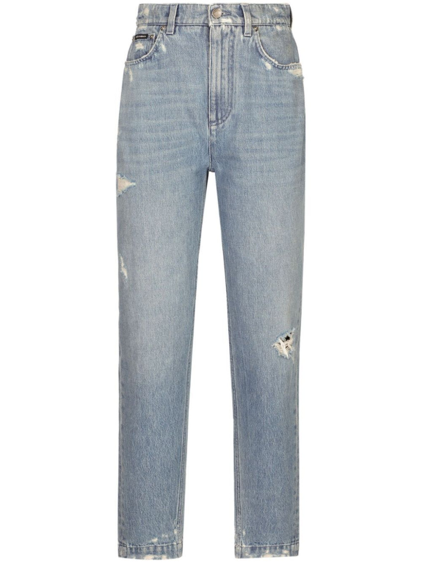 Dolce & Gabbana Women Jeans Amber Vita Alta In Light Blue