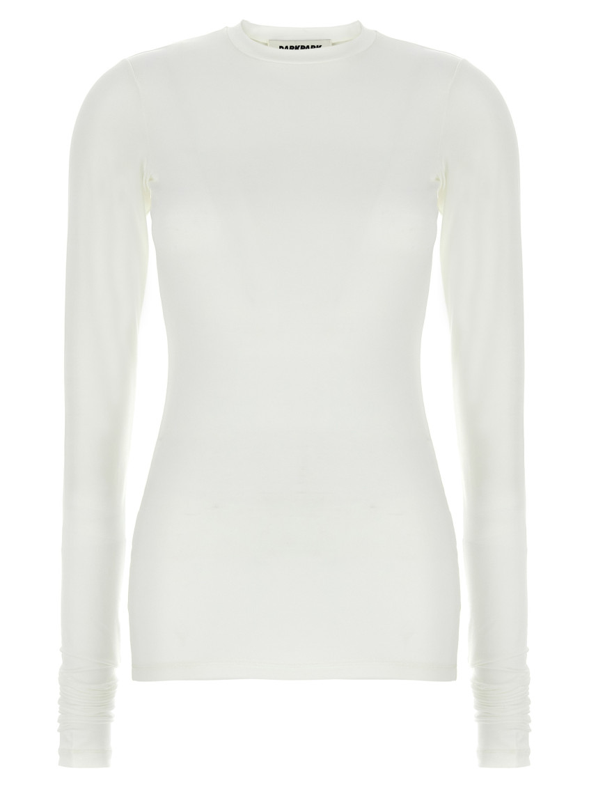 Darkpark Plain Stretch T-shirt In White