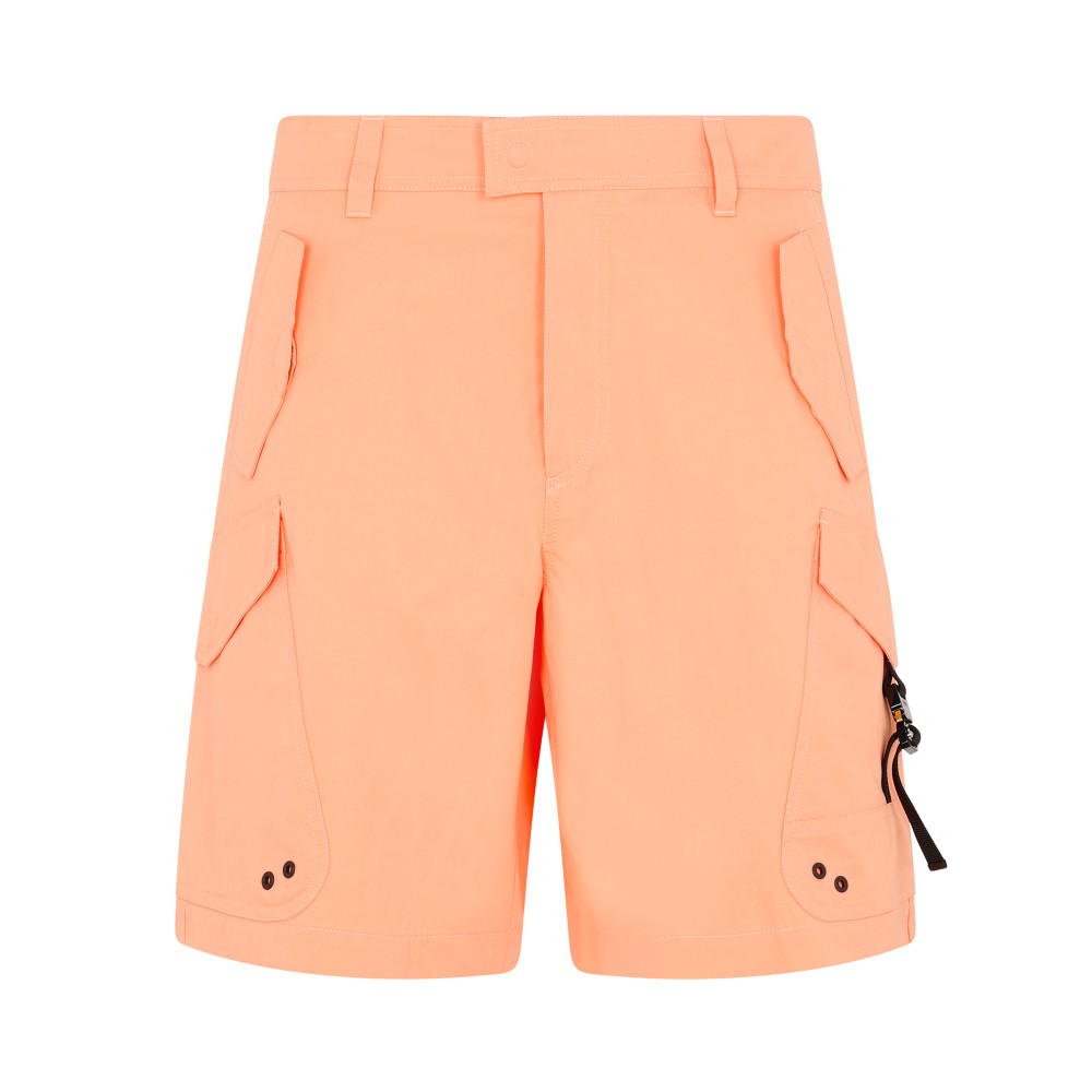 Dior Designer Cotton Shorts In Yellow And Orange For Men In Orange