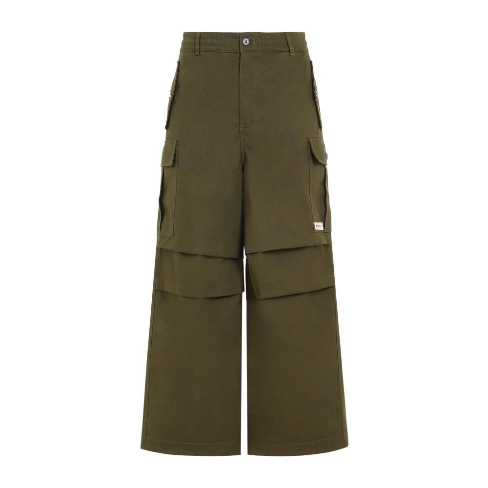 パンツ Marni Tailored Green Trousers Deep green wool trousers | Marni