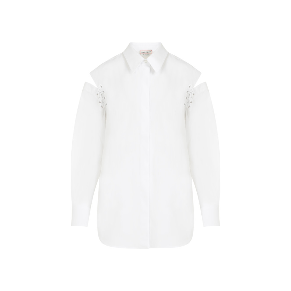 Alexander Mcqueen Cotton Shirt In White