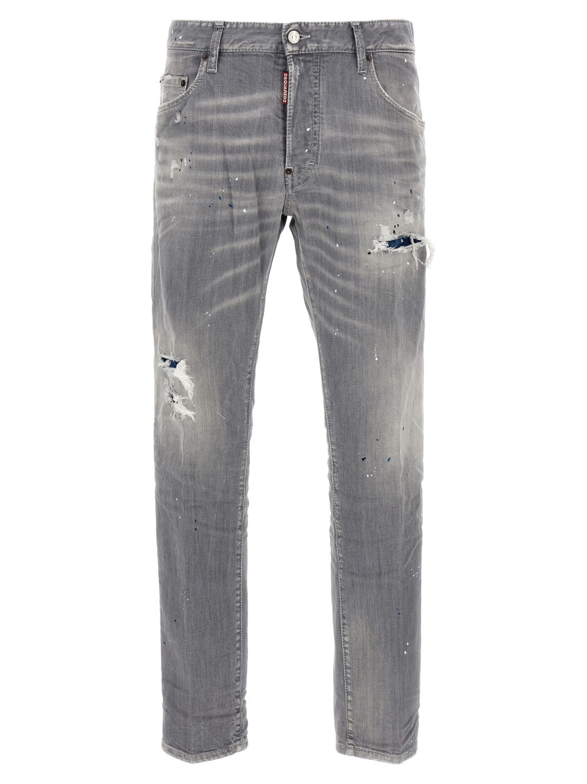 Shop Dsquared2 Grey Skater Jeans