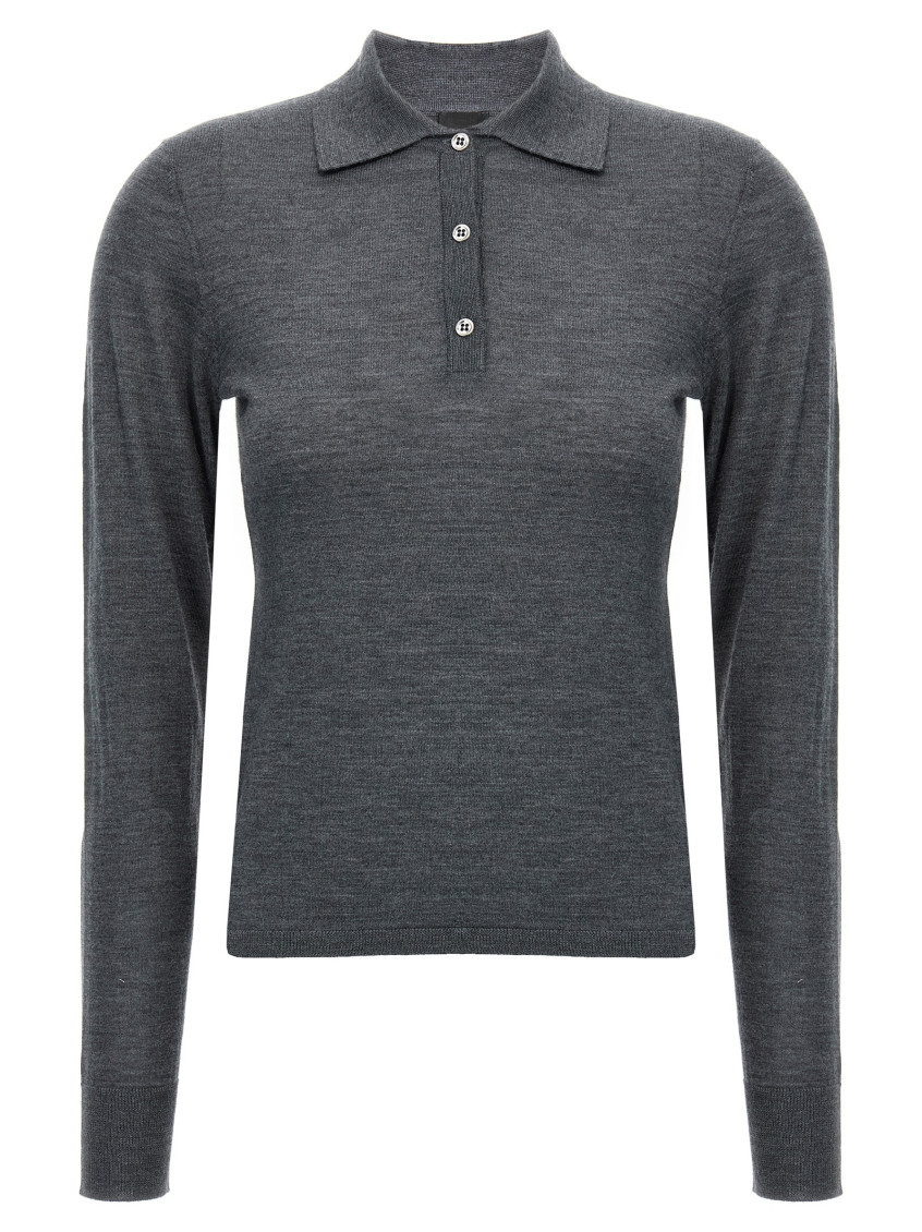 PINKO GREY LIQUOROSO POLO SHIRT 