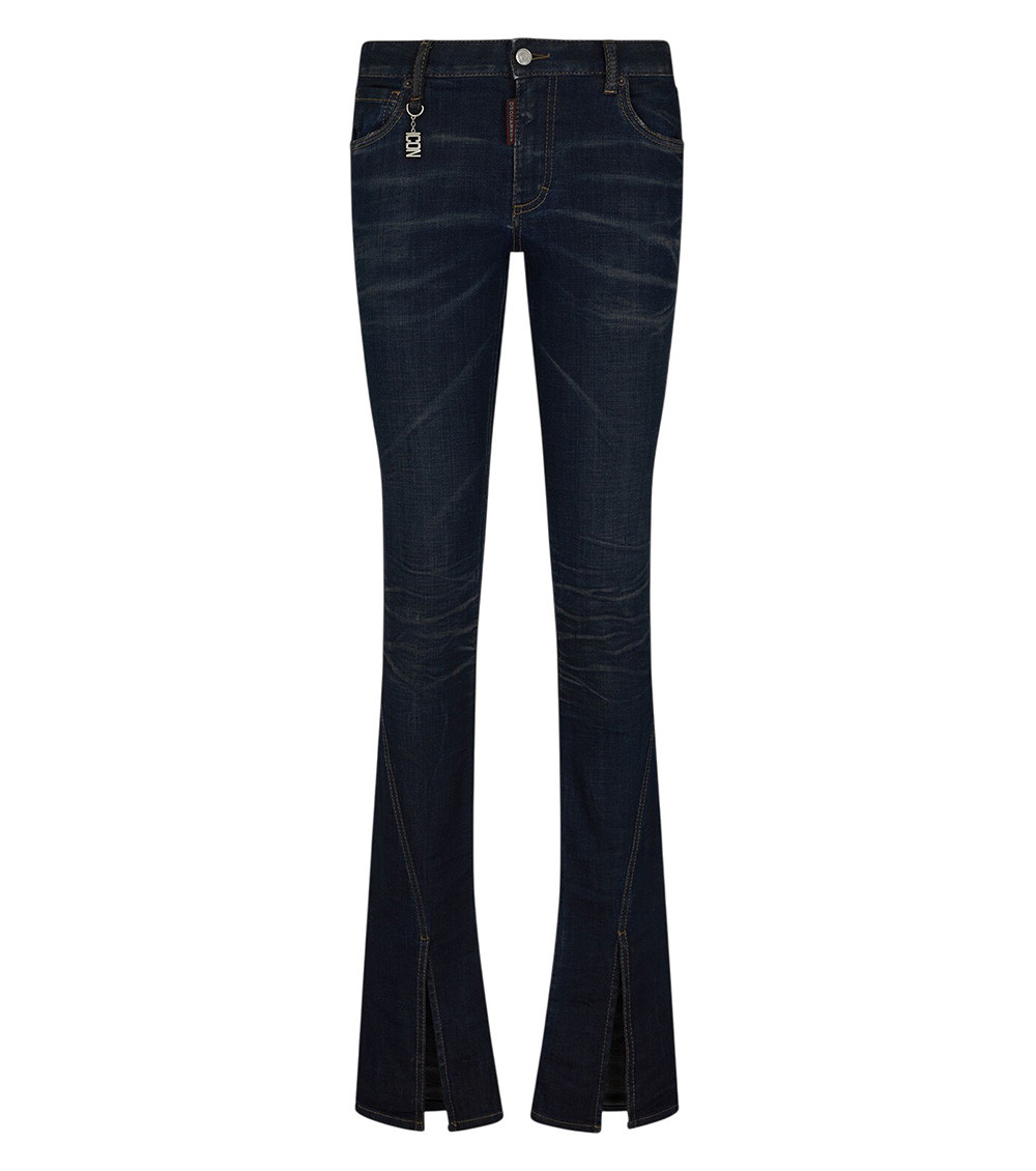 Dsquared2 Icon-charm Flared Jeans In Blue