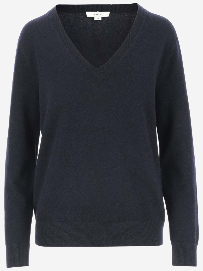 Vince Cashmere Pullover In Royal Blue