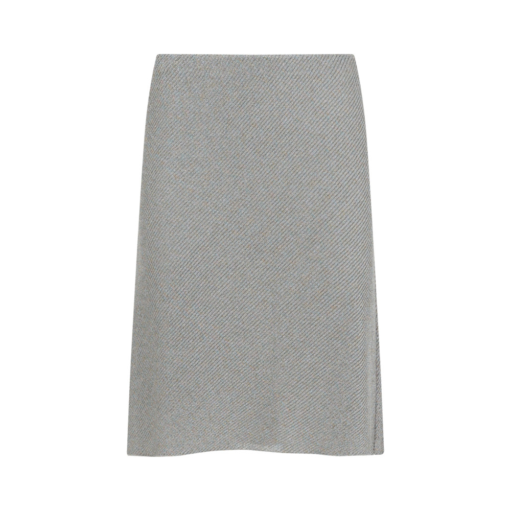 Miu Miu Grey Mini Skirt In Gray