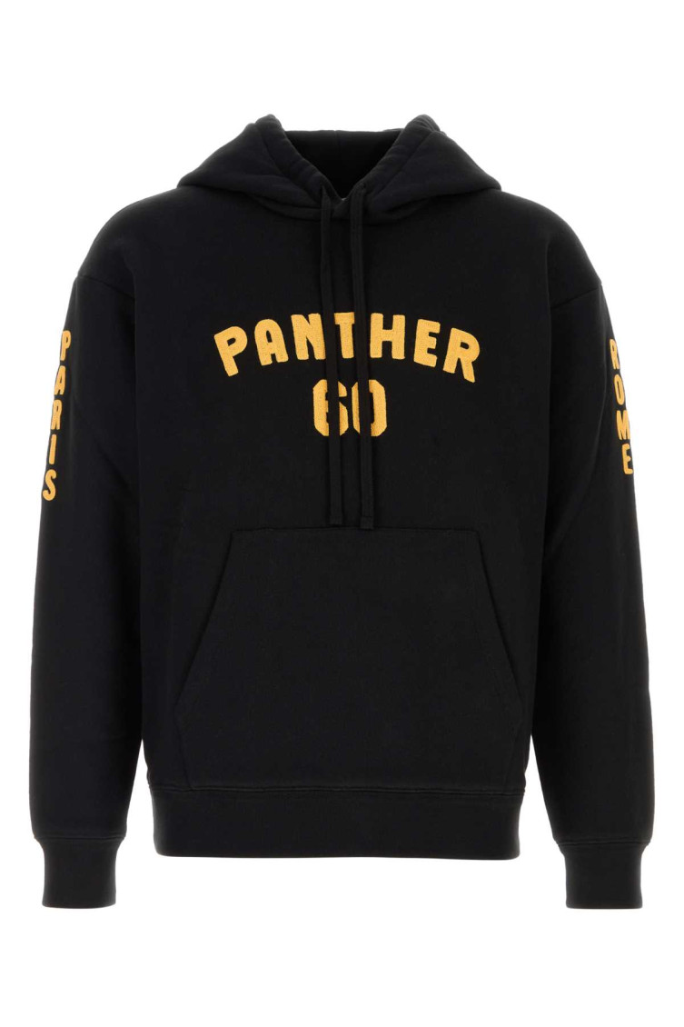 Valentino Hooded Sweatshirt Featuring Kangaroo Pocket In Black