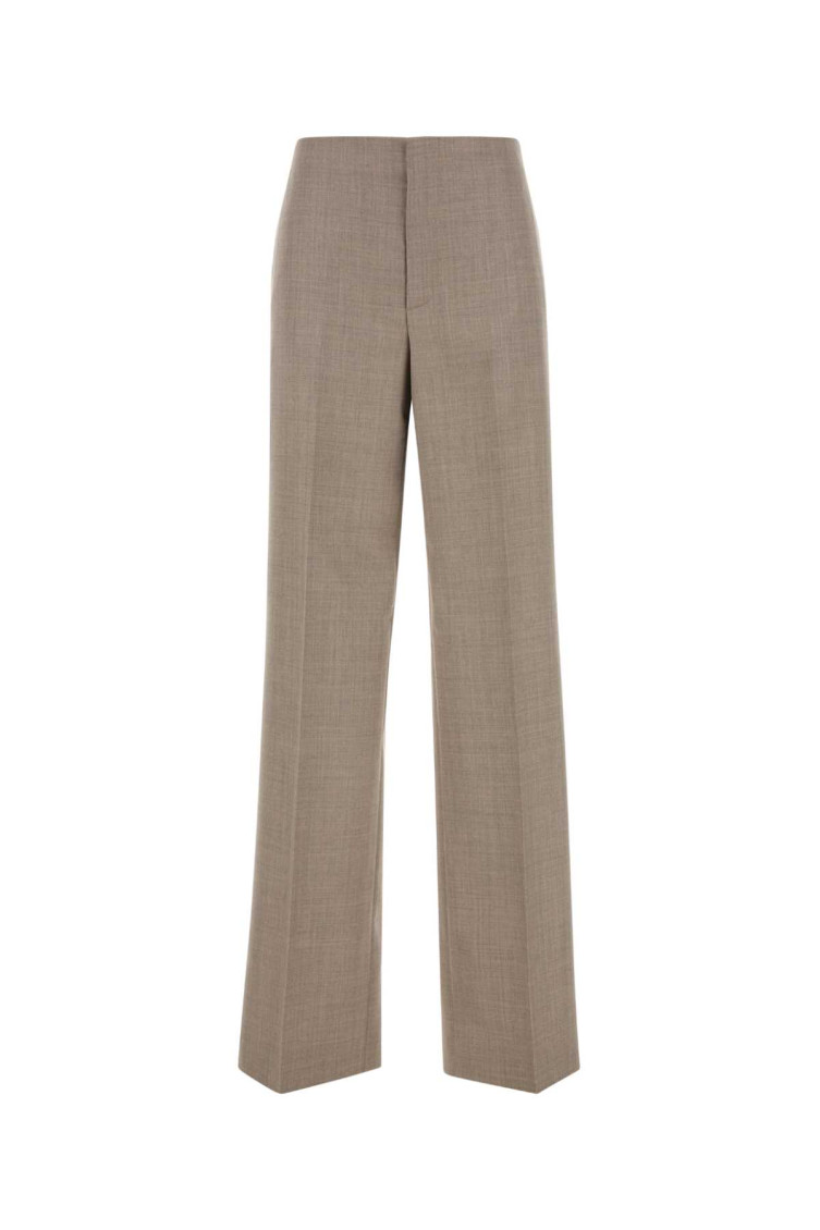 Moschino Pantalone In Lana Cappuccino Donna In Beige