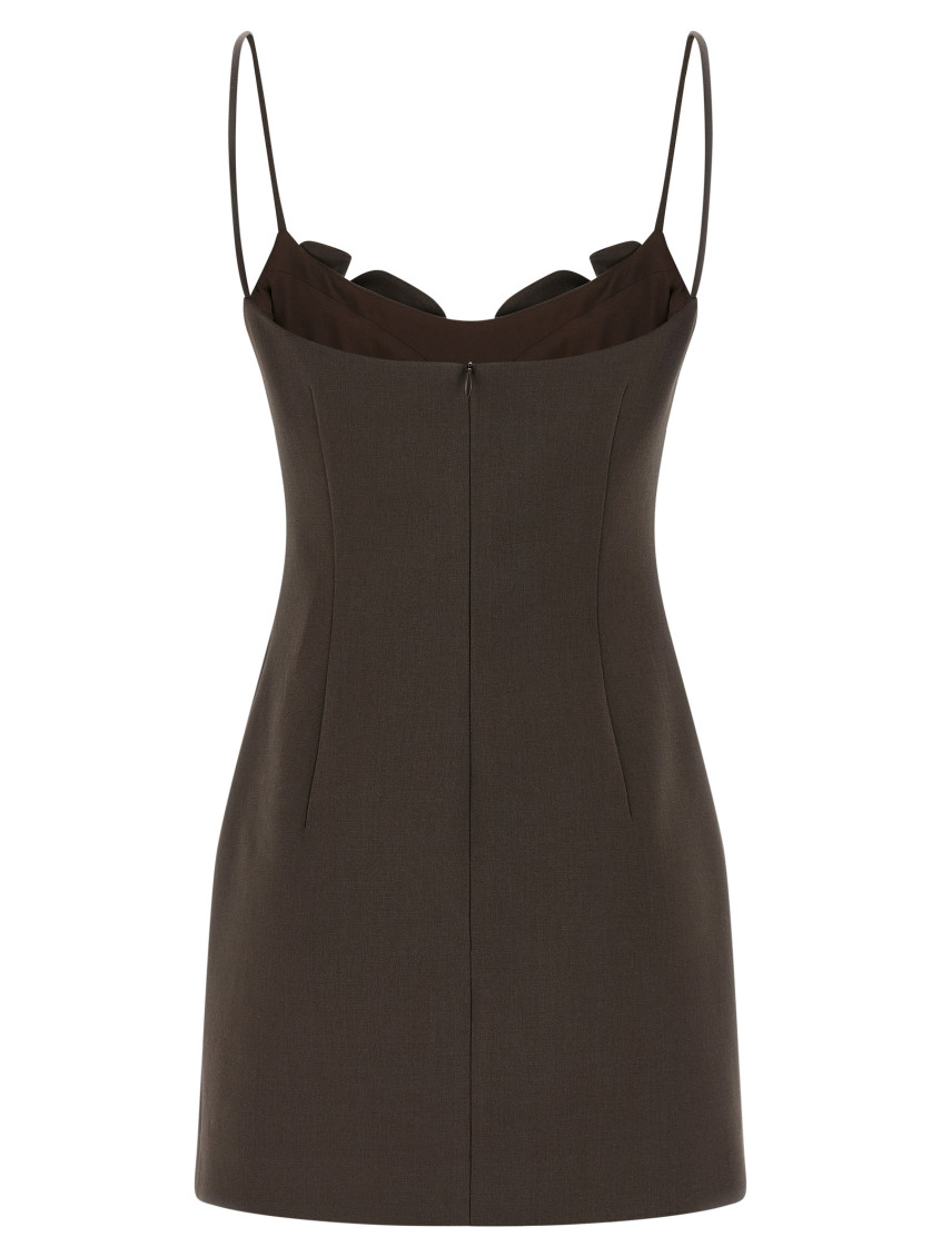 magda butrym brown dress Magda Butrym, Calfhair bustier dress, Women, Brown, US 4, Dresses, Leather