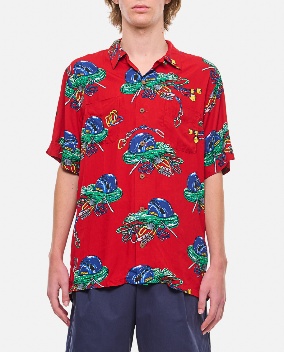 Shop Polo Ralph Lauren Red All-over Print Shirt