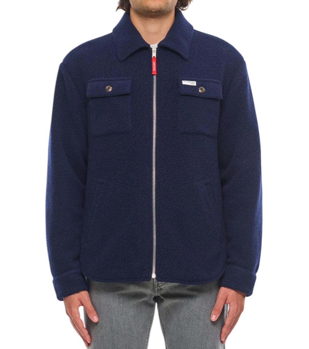 Fay Dark Blue Overshirt Jacket
