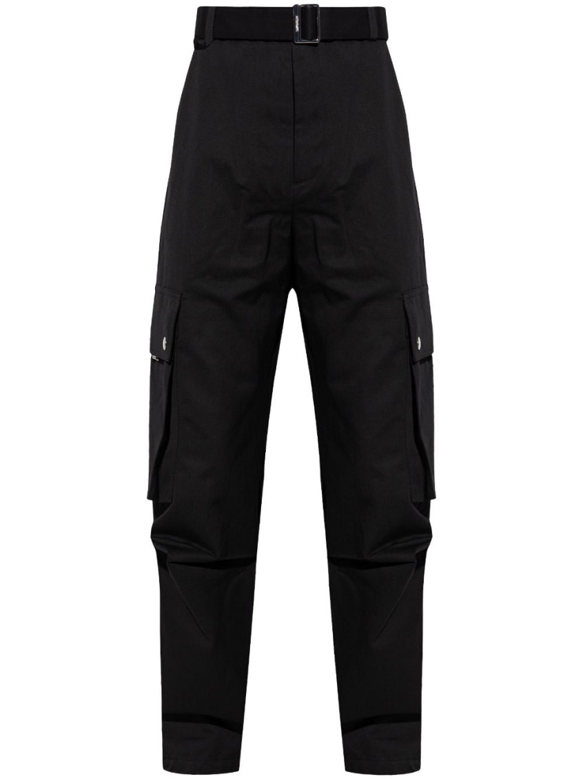 Jacquemus Cargo Gabardine Trousers In Eight
