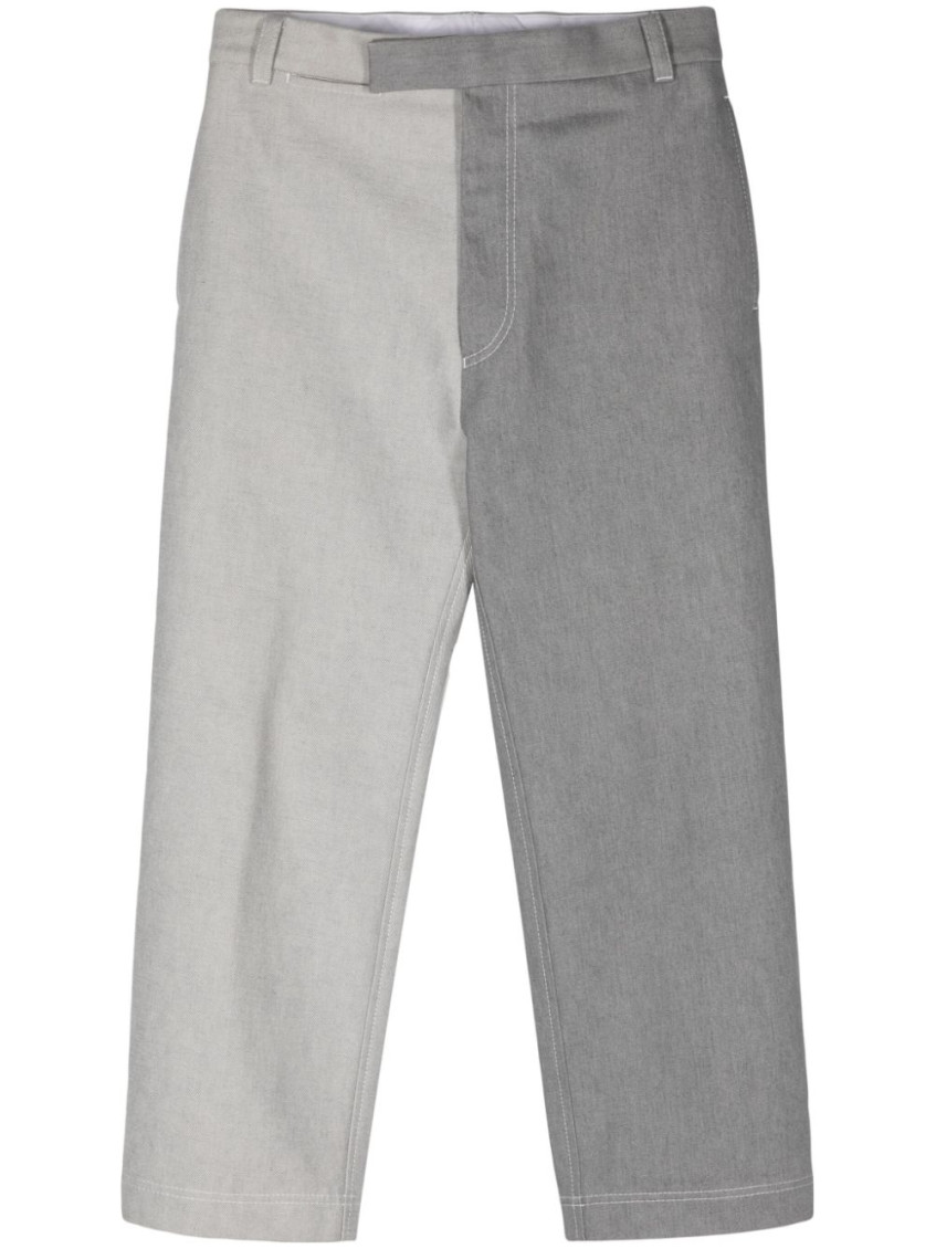 Thom Browne Tailored Trousers With Two-tone Legs