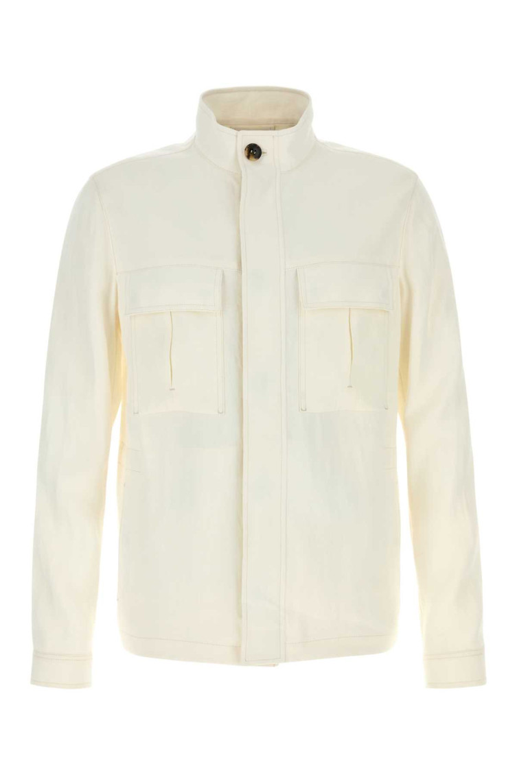Zegna White Linen Oasi Jacket