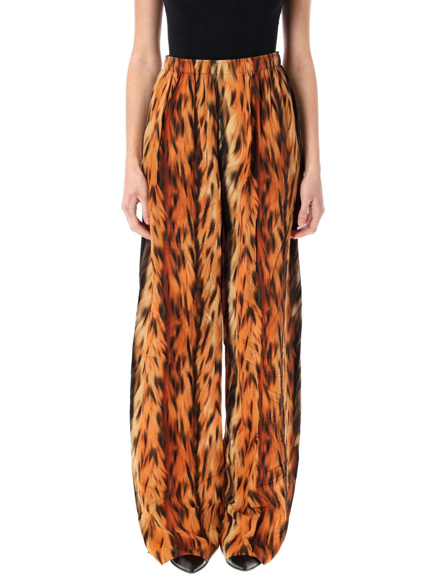 Balenciaga Straight Leg Trousers Elastic Waistband
