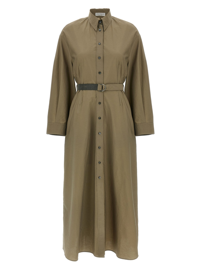 スカート BRUNELLO CUCINELLI Chemisier dress Beige Brunello Cucinelli Beige Chemisier dress for Women Online