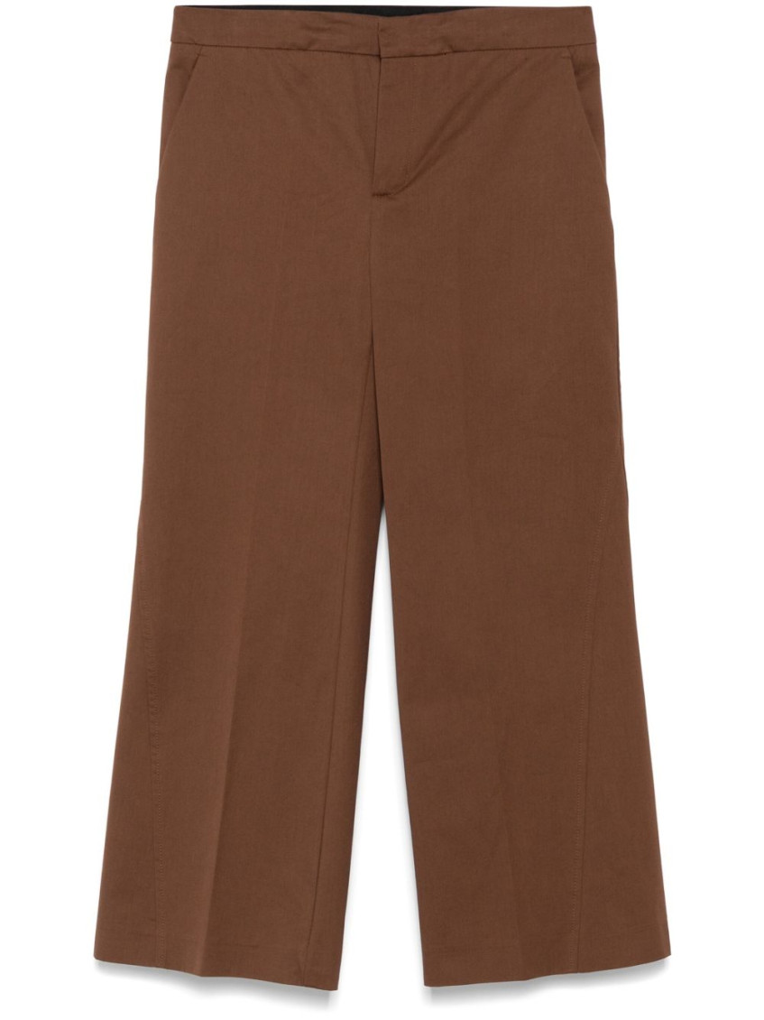 Shop Semicouture Brown Amandine Trousers