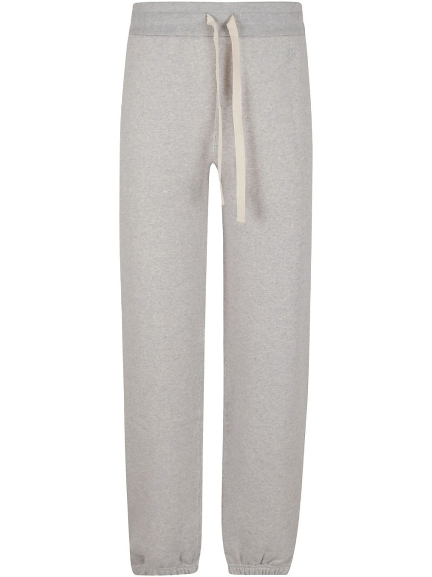 Shop Jil Sander Grey Cotton Track Pants
