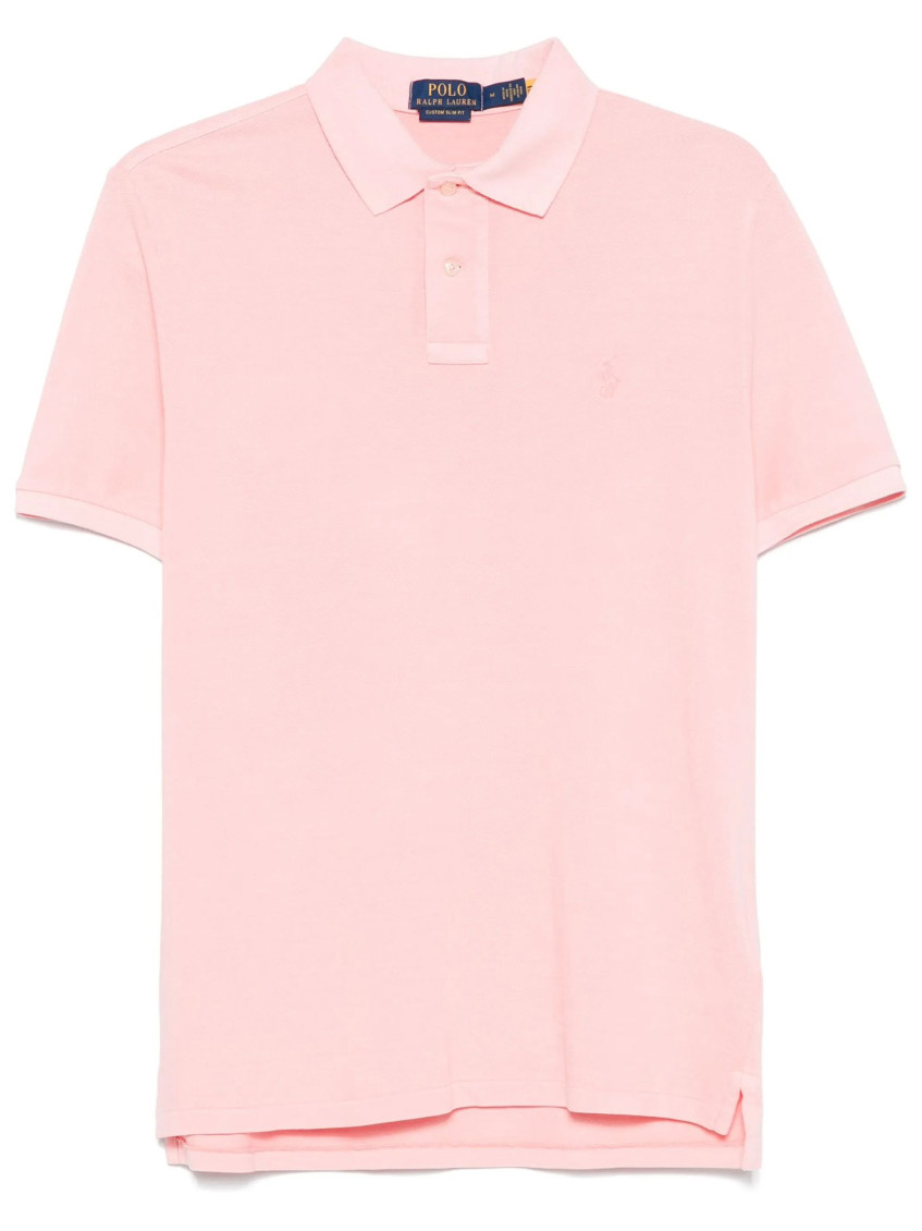 Ralph Lauren Logo Polo With Collar And Short Sleeves In Pink