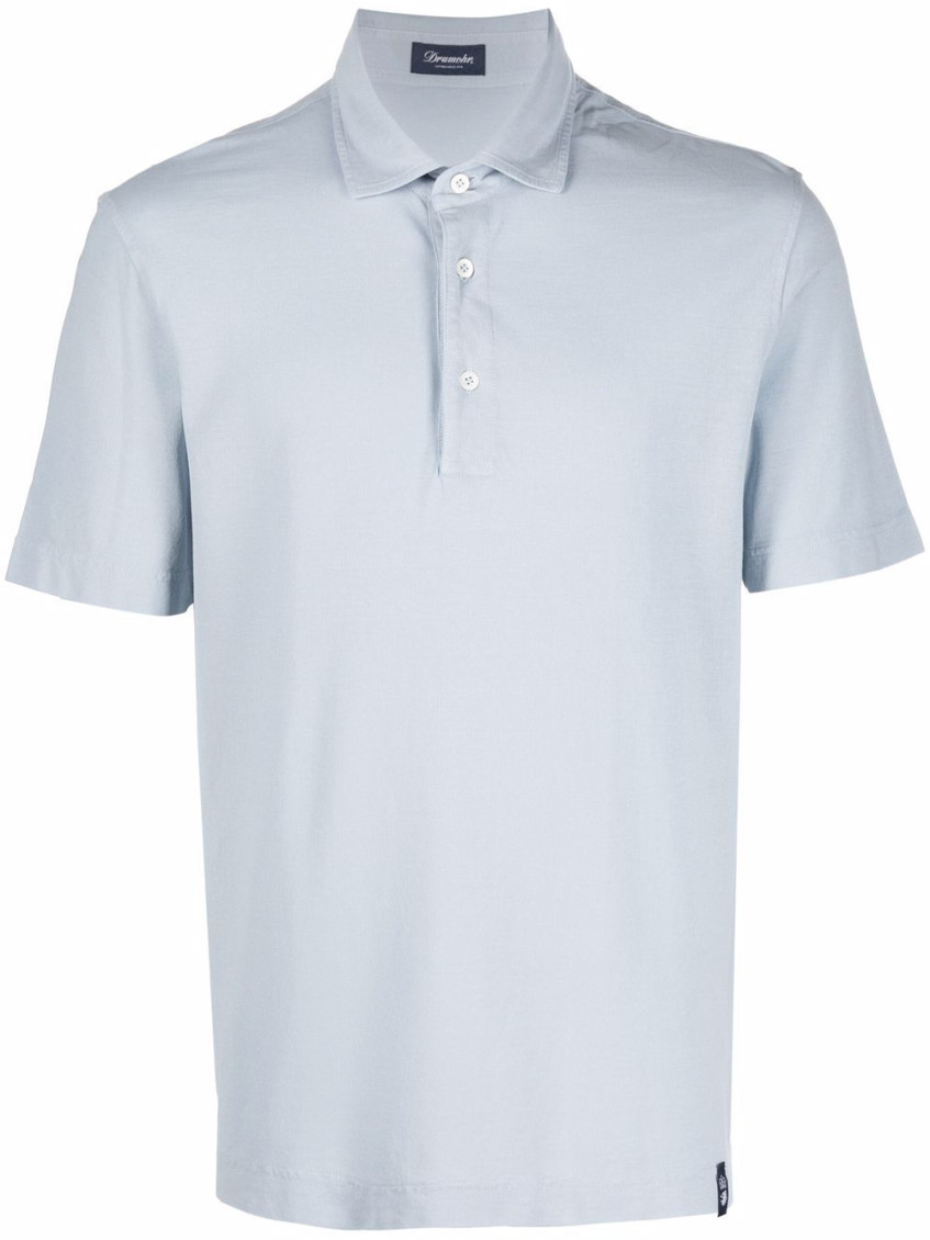 Drumohr Short-sleeve Cotton Polo Shirt