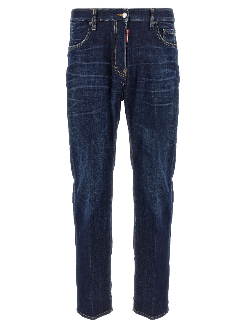 Dsquared2 Straight Leg Trousers With Belt Loops