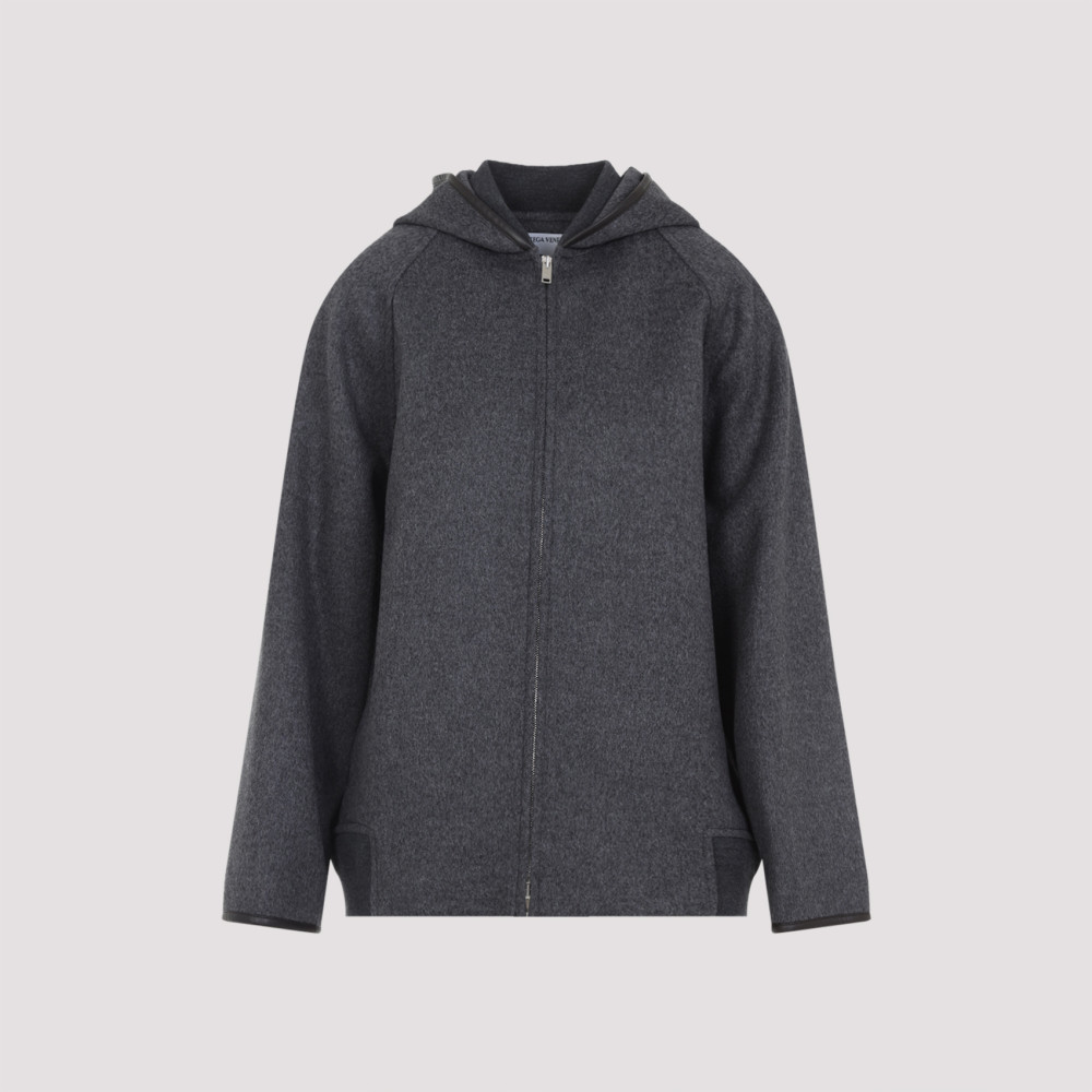 Bottega Veneta Dark Grey Hooded Sweatshirt