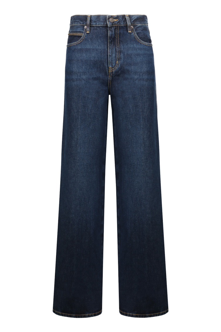 Frame Blue Flared High-rise Jeans