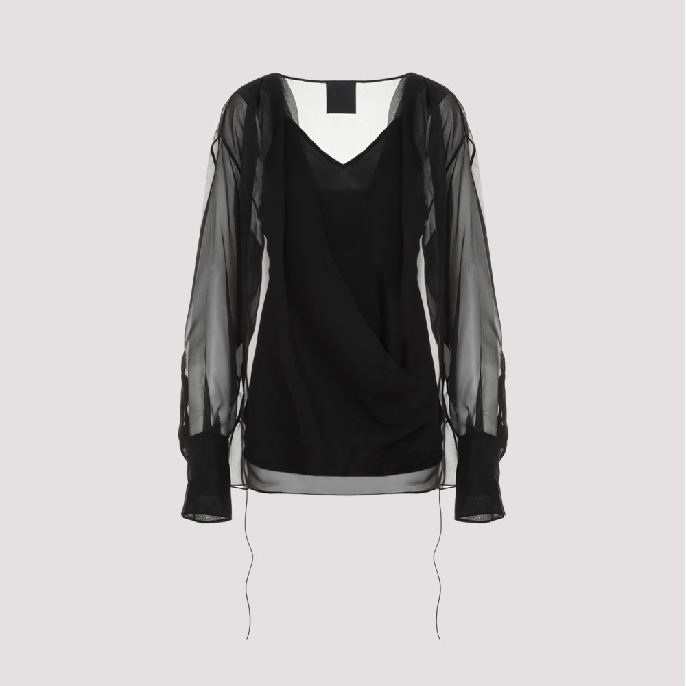 Givenchy Topwear In Black Silk In Black