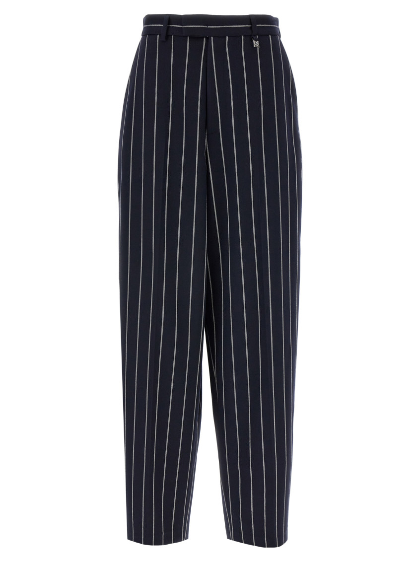 Giuseppe Di Morabito Striped Trousers Featuring Pockets In Blue