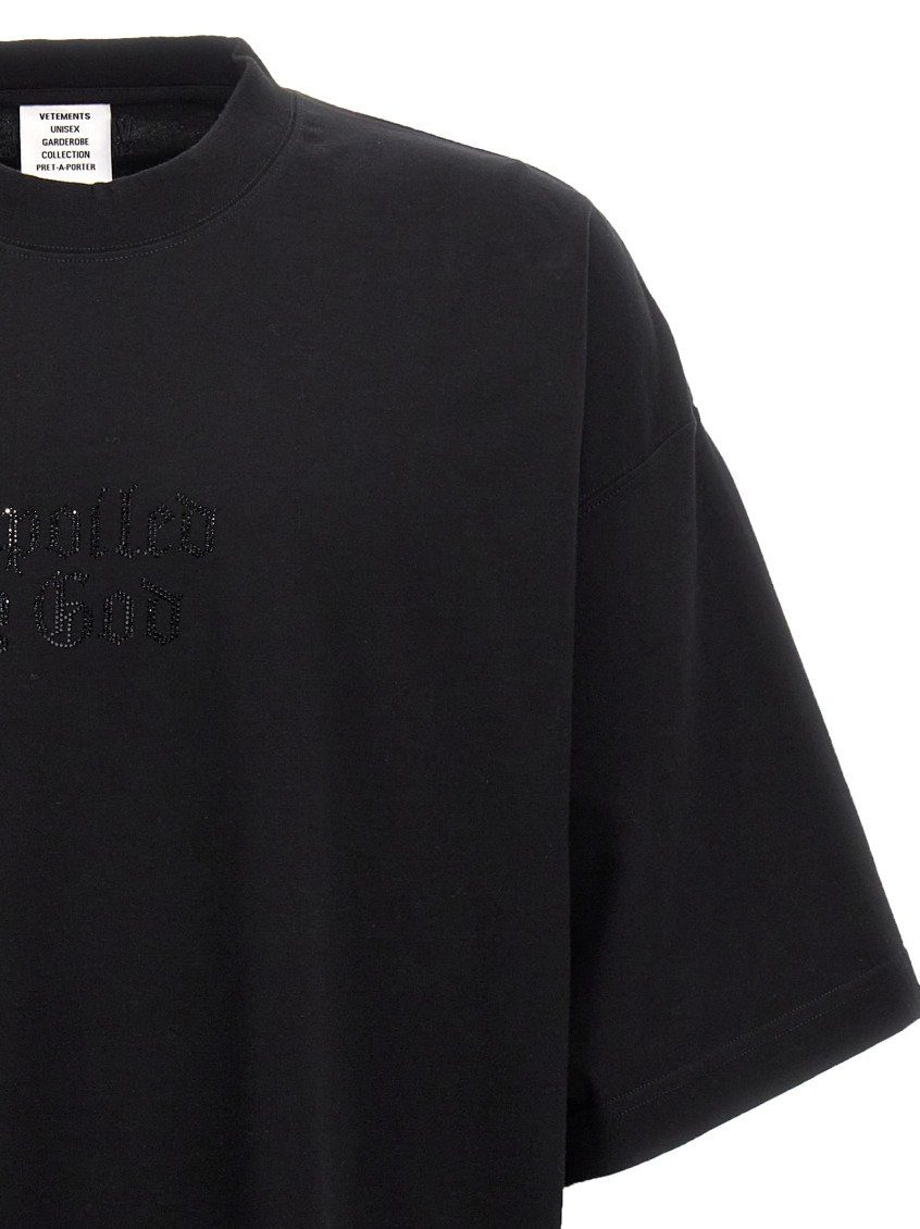 Tシャツ・カットソー VETEMENTS 'Spoiled By God' T-shirt Black VETEMENTS Spoiled By God T-shirt | Black | FARFETCH