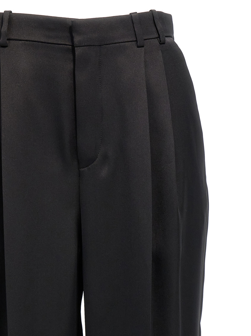 Saint Laurent Black Satin pants for Women Online USA at
