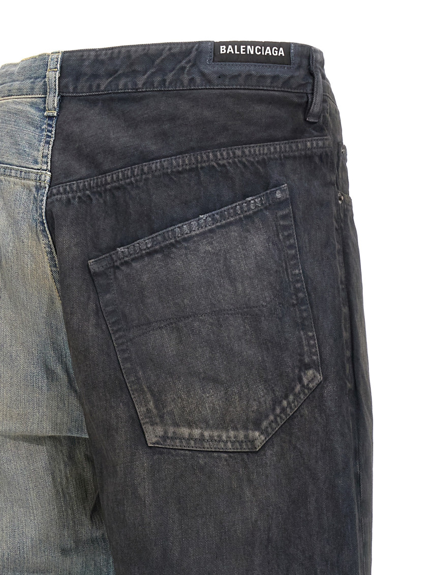 Balenciaga Multicolor Fifty-fifty Jeans for Men Online India at 