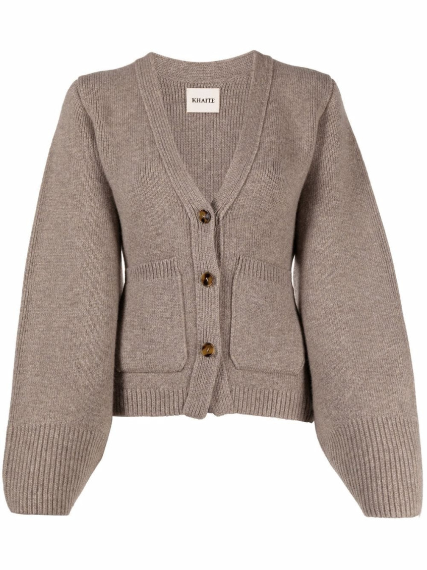 Khaite Scarlet Cashmere-blend Cardigan In Beige