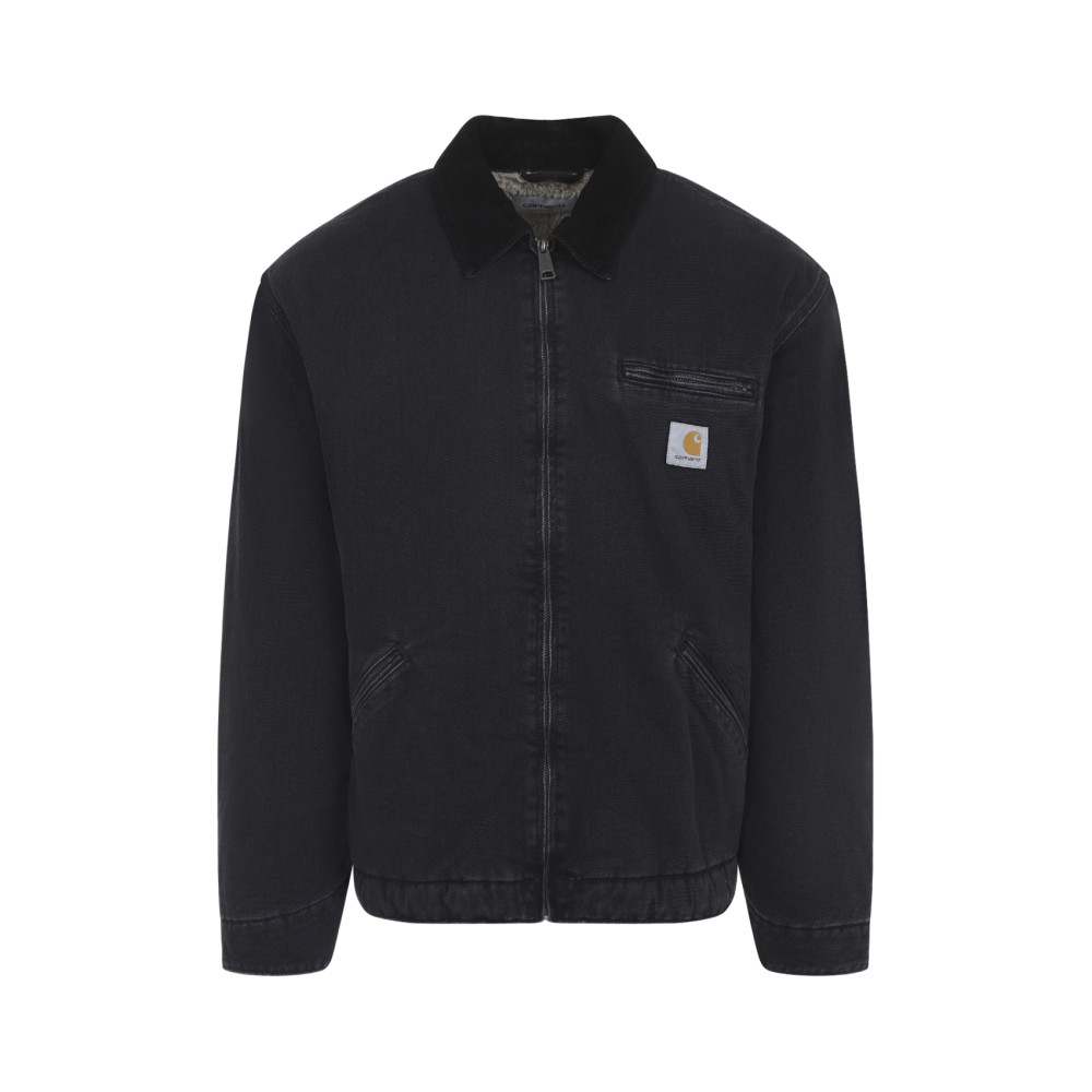 Carhartt Work In Progress Detroit Organic Cotton Canvas Jacket In Black