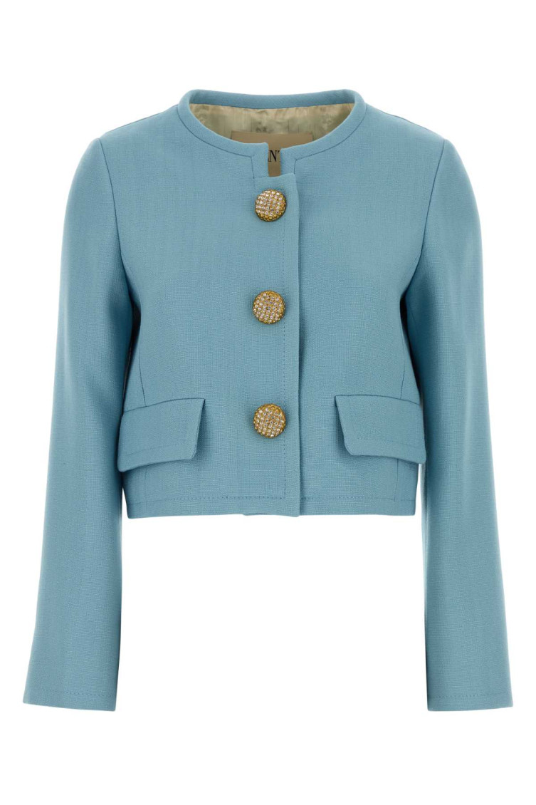 Valentino Tailored Blazer Featuring Button Detailing In Blue