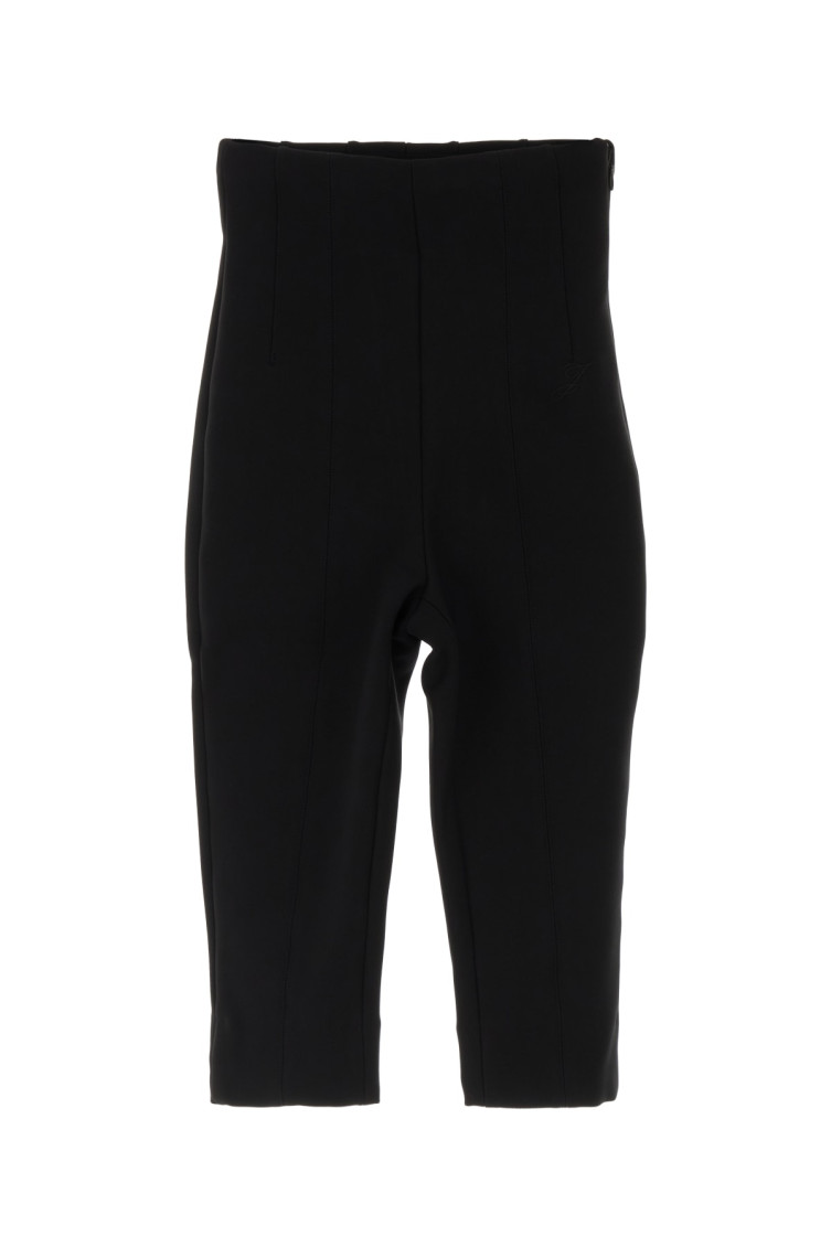 Jacquemus Black Stretch Capri Pants In Black