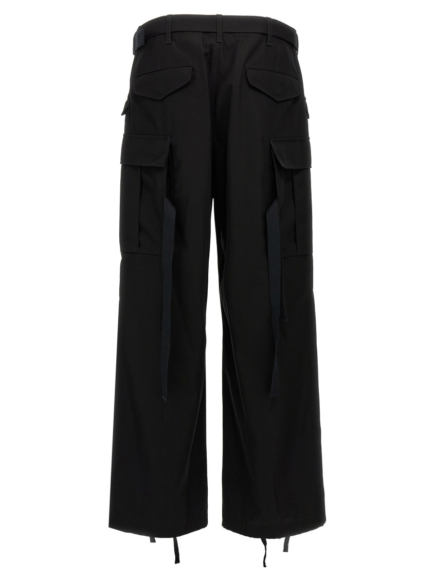Sacai Black Cargo Pants for Men Online India at Darveys.com
