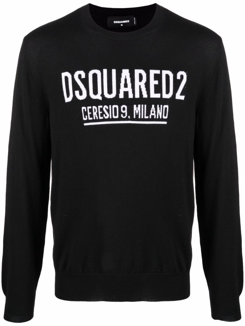 Shop Dsquared2 Black Ceresio 9 Sweater
